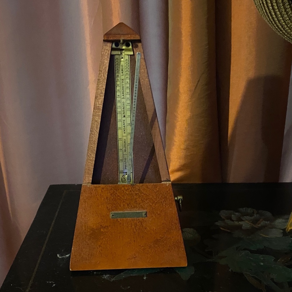 Vintage Seth Thomas 1940s Wooden Metronome